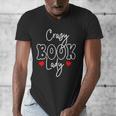 Crazy Book Lady Men's V-Neck T-Shirt