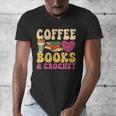 Crochet Coffee Reading Books Crocheter Crocheting Men's V-Neck T-Shirt Crochet Coffee Reading Books Crocheter Crocheting Men's V-Neck T-Shirt