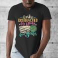 Crochet And Reading Crocheter Bookish Crocheting Book Lover Men's V-Neck T-Shirt