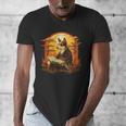 Cute Corgi Dog In Japanese Kimono With Book Men Women Girls Kids Men's V-Neck T-Shirt