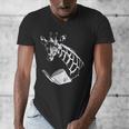 Cute Giraffe Wear Glasses Reading Book Librarian Bookworm Men's V-Neck T-Shirt Cute Giraffe Wear Glasses Reading Book Librarian Bookworm Men's V-Neck T-Shirt