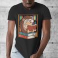 Cute Hedgehog Book Nerd Men's V-Neck T-Shirt Cute Hedgehog Book Nerd Men's V-Neck T-Shirt