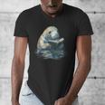 Cute Manatee Reading Book Bookworm Readers Manatee Lover Men's V-Neck T-Shirt Cute Manatee Reading Book Bookworm Readers Manatee Lover Men's V-Neck T-Shirt