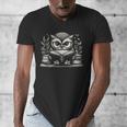 Cute Owl Reading Book Graphic Art Men's V-Neck T-Shirt