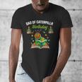 Dad Of Caterpillar Birthday Reading Books Lovers Men's V-Neck T-Shirt