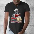 Dalmatian Reading Books Matching Bookworm Readers Librarian Men's V-Neck T-Shirt