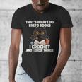 Das Ist Es Was Ich Tue Ich Lese Books Crochet And Men's V-Neck T-Shirt Das Ist Es Was Ich Tue Ich Lese Books Crochet And Men's V-Neck T-Shirt