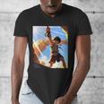 David And Goliath Bible Book Samuel King David Anime Manga Men's V-Neck T-Shirt