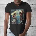 David And Goliath Bible Book Of Samuel King David Comic Men's V-Neck T-Shirt