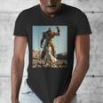 David And Goliath Bible Book Of Samuel King David Men's V-Neck T-Shirt