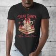 Dear Santa More Books Please Reading Book Lover Christmas Men's V-Neck T-Shirt
