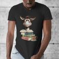 Donkey Reading Book Read Books Be Kind Stay Weird Librarian Men's V-Neck T-Shirt Donkey Reading Book Read Books Be Kind Stay Weird Librarian Men's V-Neck T-Shirt