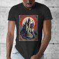 Dracula's Castle Book Cover Illustration Men's V-Neck T-Shirt