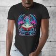 Dragon Reading Book Lover Men's V-Neck T-Shirt