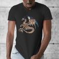 Dragon Silhouette Books Librarian Bookworm Women Men Kids Men's V-Neck T-Shirt Dragon Silhouette Books Librarian Bookworm Women Men Kids Men's V-Neck T-Shirt