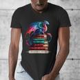 Dragons And Books Dragonworm Book Lover Reading Men's V-Neck T-Shirt