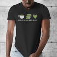 Drink Matcha Read Books Be Happy Book Lover Matcha Tea Lover Men's V-Neck T-Shirt