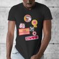 Dungeon Crawler Carl Colorful Sticker Collage LitRPG Book Men's V-Neck T-Shirt Dungeon Crawler Carl Colorful Sticker Collage LitRPG Book Men's V-Neck T-Shirt