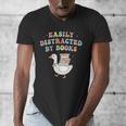 Easily Distracted By Books Silly-Goose Bookish Library Read Men's V-Neck T-Shirt Easily Distracted By Books Silly-Goose Bookish Library Read Men's V-Neck T-Shirt