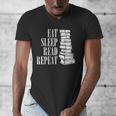 Eat Sleep Read Repeat Reading Book Librarian Men Women Kids Men's V-Neck T-Shirt