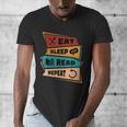Eat Sleep Read Repeat Reading Books Reader Bookworm Men's V-Neck T-Shirt Eat Sleep Read Repeat Reading Books Reader Bookworm Men's V-Neck T-Shirt