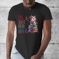 Eat Sleep Read Repeat Unicorn Read Book Reading Lovers Kids Men's V-Neck T-Shirt