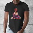Educated Melanin Queen Afro Women Reading Book History Men's V-Neck T-Shirt Educated Melanin Queen Afro Women Reading Book History Men's V-Neck T-Shirt