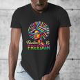 Education Freedom Teacher Books Black History Month Men's V-Neck T-Shirt Education Freedom Teacher Books Black History Month Men's V-Neck T-Shirt