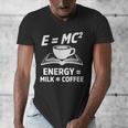 EMC2 Energy Milk x Coffee Science Book Math Lover Men's V-Neck T-Shirt