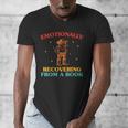 Emotionally Recovering From A Book Frog Men's V-Neck T-Shirt