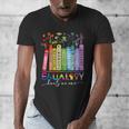 Equality Hurts No One Floral Books LGBTQ Gay Les Pride Month Men's V-Neck T-Shirt