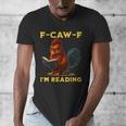 F-CAW-F I'm Reading Chicken Book Lover Introvert Meme Men's V-Neck T-Shirt
