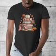 Fall Colors s I Love Fall s Books & Pumpkins Men's V-Neck T-Shirt