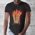 Flames And Lighter Costume For Matchbook Lovers Men's V-Neck T-Shirt