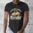 Flipping Pages Is My Cardio Book Lover Reading Bookworm Men's V-Neck T-Shirt