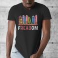 Freadom Anti Ban Books Freedom To Read Book Lover Reading Men's V-Neck T-Shirt Freadom Anti Ban Books Freedom To Read Book Lover Reading Men's V-Neck T-Shirt