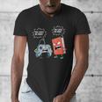 Gamer Book Lover Girl Women Bookworm Video Gaming Daughter Men's V-Neck T-Shirt