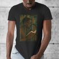 Geometric History Educated Women Teacher Book Melanin Men's V-Neck T-Shirt