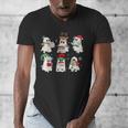 Ghost Santa Elf Squad Read Books Bookish Librarian Christmas Men's V-Neck T-Shirt Ghost Santa Elf Squad Read Books Bookish Librarian Christmas Men's V-Neck T-Shirt