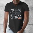 Girl Coquette Bow Just One More Chapter Book Bookish Reading Men's V-Neck T-Shirt