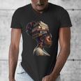 Girl Crown Of Books African Teacher Black History BHM Men's V-Neck T-Shirt Girl Crown Of Books African Teacher Black History BHM Men's V-Neck T-Shirt