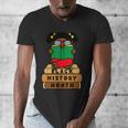 Girl Kid Reading Book Black History Month Bookworm Men's V-Neck T-Shirt