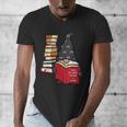 Gnome Read Reading Book Librarian Across America Women Kids Men's V-Neck T-Shirt