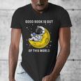 Good Book Is Out Of This World Astronaut Read Book Bookworm Men's V-Neck T-Shirt Good Book Is Out Of This World Astronaut Read Book Bookworm Men's V-Neck T-Shirt