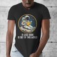 Good Book Is Out Of This World Space Reading Lover Men's V-Neck T-Shirt Good Book Is Out Of This World Space Reading Lover Men's V-Neck T-Shirt