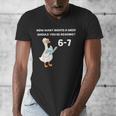 Goose Reading 67 Six Seven Meme Teacher Book Lover Men's V-Neck T-Shirt Goose Reading 67 Six Seven Meme Teacher Book Lover Men's V-Neck T-Shirt