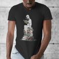 Gothic Librarian Halloween Books Tee For Teachers Men's V-Neck T-Shirt