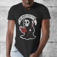 Grim Reaper Bookworm Cute Book Reading Halloween Men's V-Neck T-Shirt Grim Reaper Bookworm Cute Book Reading Halloween Men's V-Neck T-Shirt