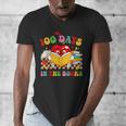 Groovy 100 Days In The Books Reading 100th Day Of School Men's V-Neck T-Shirt Groovy 100 Days In The Books Reading 100th Day Of School Men's V-Neck T-Shirt