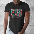 Groovy Christmas Most Likely To Read A Book On Christmas Men's V-Neck T-Shirt Groovy Christmas Most Likely To Read A Book On Christmas Men's V-Neck T-Shirt